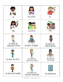 Realidades Aut Ntico Cap Tulo A Spanish Vocabulary Bingo Game La