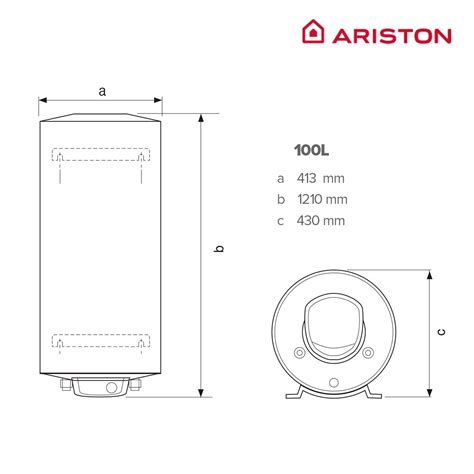 Termo Eléctrico Ariston Fleck Nilo 100 litros Vertical u Horizontal