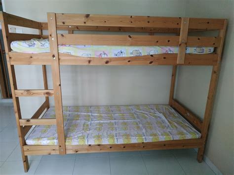 Pre Loved Wooden Double Deck Bunk Bed Palochina Pcs Left Furniture