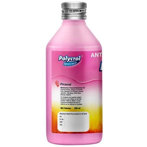 Buy Polycrol Antacid Gel Mint Xpress Relief Sugar Free Online At Best