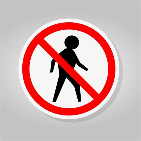 No People Allowed Sign 2315115 Vector Art At Vecteezy