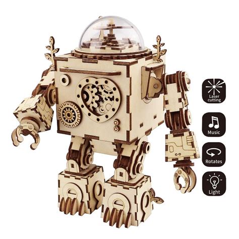 ROKR Orpheus Steampunk Music Box Puzzle Score