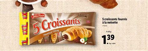 Promo Croissants Fourr S La Noisette Ma Tre Jean Pierre Chez Lidl