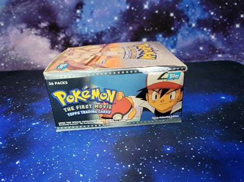 Mavin Topps Pokemon The First Movie Booster Box EMPTY BOX NO CARDS