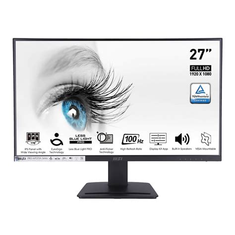 MONITOR จอมอนเตอร MSI PRO MP273A 27 INCH IPS FHD 100Hz