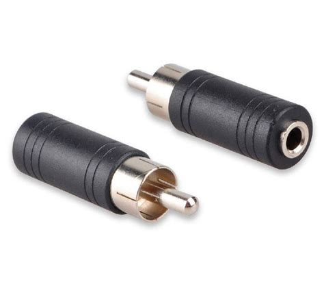 Переходник Mini Jack 3.5 мм "мама" на RCA "Тюльпан" "папа", пластик ...