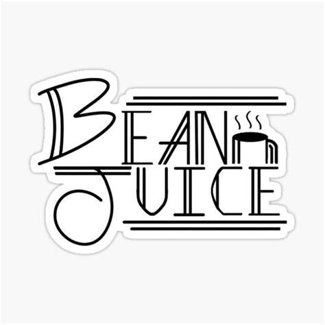 Bean Juice Sticker By Indelux Redbubble