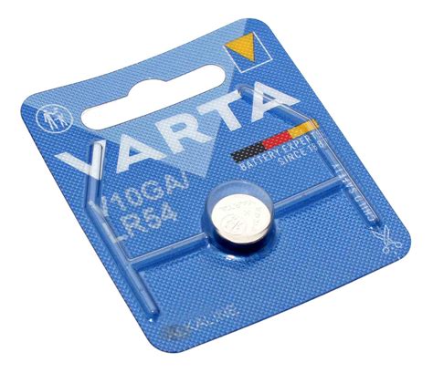 Varta V10GA Alkaline Knopfzelle Batterie AG10 LR54 189 10GA 89A G10A