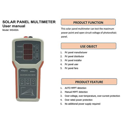 Ws A Photovoltaic Panel Multimeter Fruugo Za