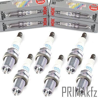 6 NGK Laser Platinum Zündkerzen BKR6EQUP 3199 für Audi A6 Bmw E39 E46