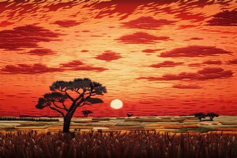 Savana sunset landscape grassland outdoors. | Free Photo - rawpixel