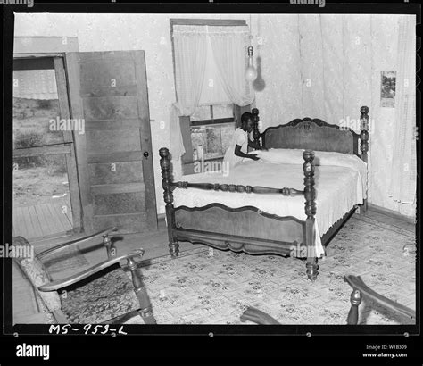 Bedroom In Home Of Mack Gibson Miner Who Lives In Company Housing