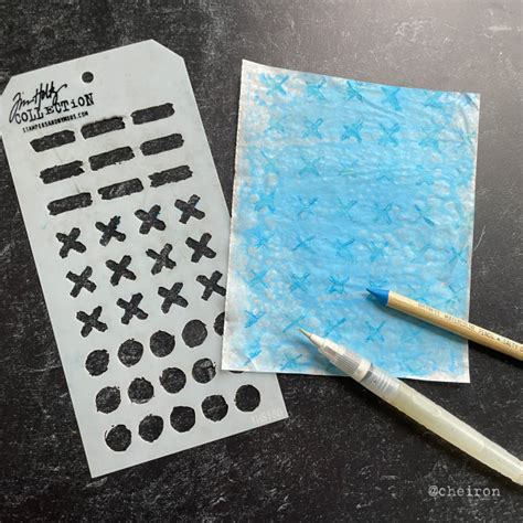 Collage Papers With Tim Holtz Distress Watercolor Pencils Create With