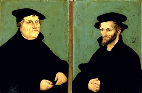 Cranach Portraits Of Martin Luther And Philipp Melanchthon Free