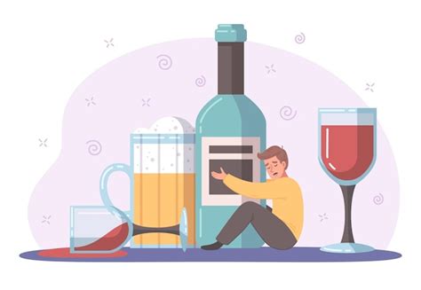 Alcohol Indulgence Vectors & Illustrations for Free Download