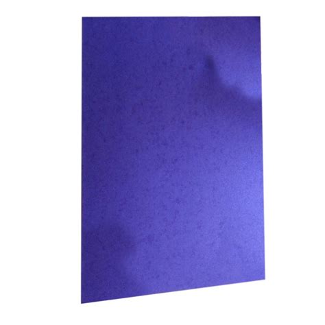 Plain Blue Metallic Paper Sheet For Invitation Cards Gsm 120 At Rs