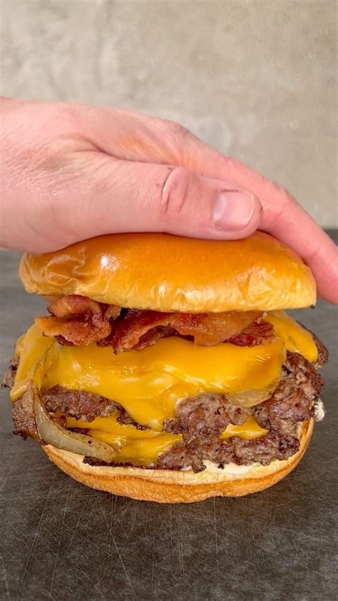 Double Bacon Smash Burgers