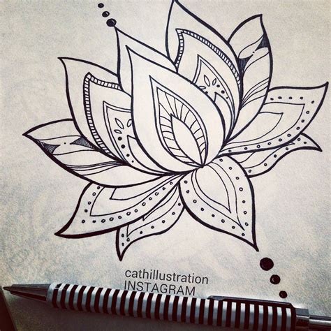 Resultado De Imagen De Lotus Mandala Tattoo Flor De Loto Dibujo