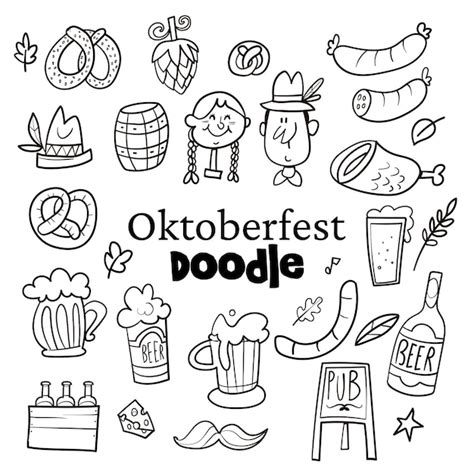 Oktoberfest Ausmalbild Vektoren Und Illustrationen Zum Kostenlosen