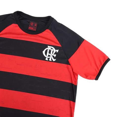 Camiseta Braziline Flamengo Modify Masculina Preto