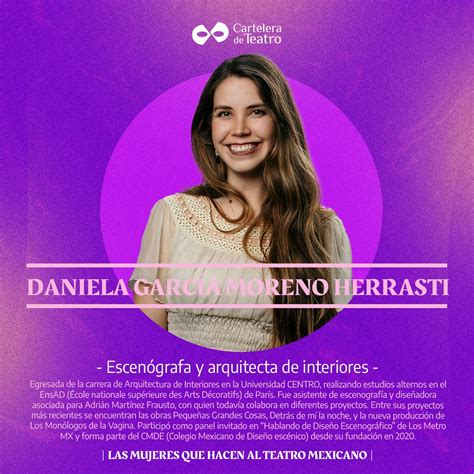 Cartelera De Teatro On Twitter Conoce A Daniela Garc A Moreno