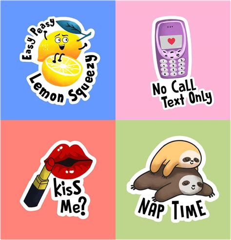 Colorful And Funny Hand Drawn Sticker Pack 48846567 Vector Art At Vecteezy