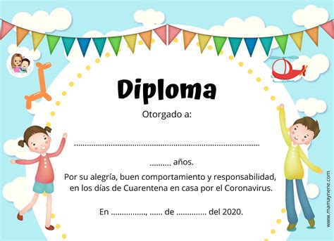 Diplomas De Preescolar Para Editar Gratis