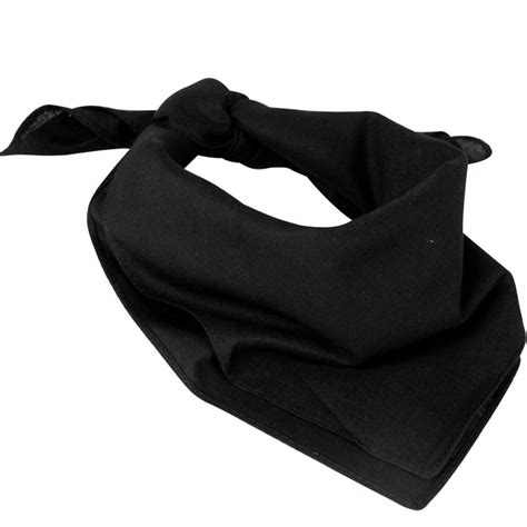 Solid Black Bandana