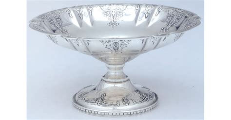 Sterling Hollowware Weighted Round Compote Height X Width By