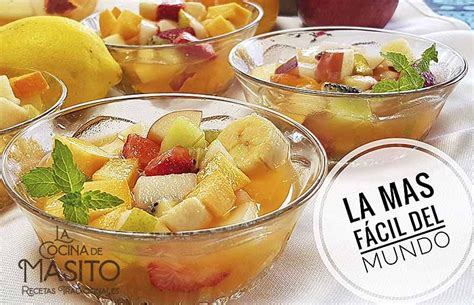 Macedonia De Frutas Receta Saludable La Cocina De Masito