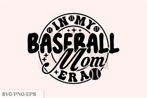 In My Baseball Mom Era Svg Retro Svg Graphic By Mharif · Creative Fabrica