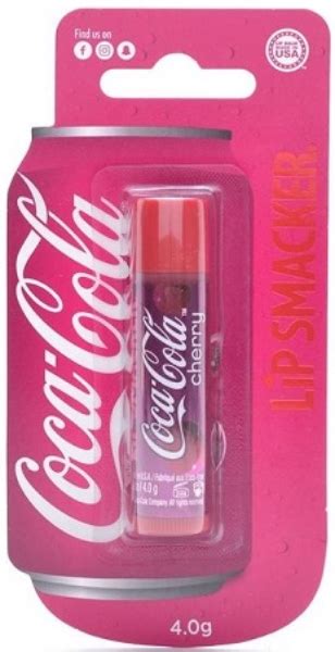 Lip Smacker Coca Cola Balm Cherry 4g Hydrating Lip Balm Cherry Flavor