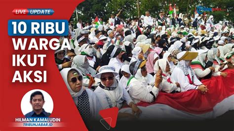 Ribu Warga Mengikuti Aksi Bela Palestina Di Cimahi Turut Dihadiri