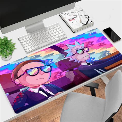 Rick And Morty Mouse Pad Gaming Desk Mat Customized Mouse Etsy