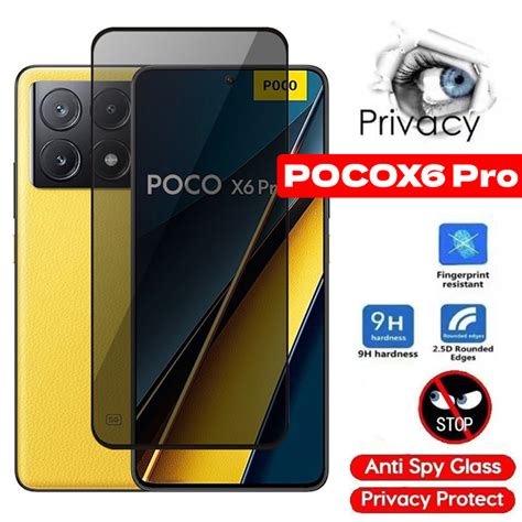 Para Poco X6 Pro X6Pro M6Pro M6 5G 4G 2024 Anti Spy Privacidade Total