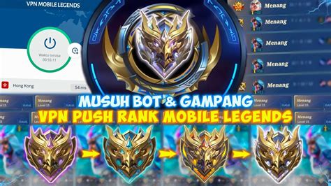 Musuh Bot Dan Gampang Menang Cara Push Rank Dapat Musuh Bot Pakai Vpn Mobile Legends 2024