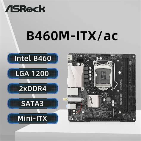 ASRock-B460M-ITX-ac-Motherboard-LGA-1200-Support-i9-10900KF-i7-10700F ...