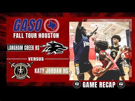 Gaso Fall Tour Houston Langham Creek Hs Vs Katy Jordan Hs Youtube