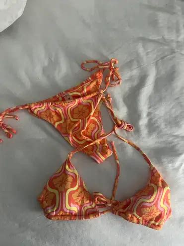 Aurelle Swim Aurelle Bikini Set Orange Size M 35 50 Off Retail New With Tags From Elizabeth