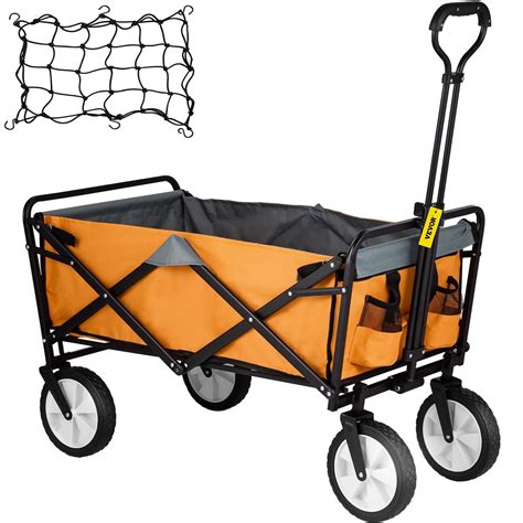 vevor wagon cart folding wagon cart  lbs load outdoor utility