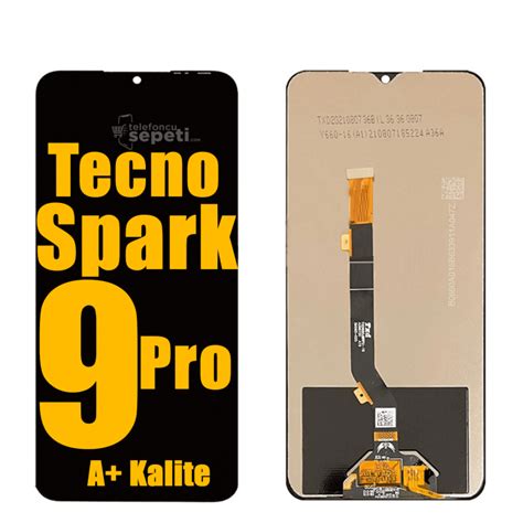 Tecno Spark 9 Pro Ekran Dokunmatik Siyah Çıtasız A Plus Kalite ts1249ı5