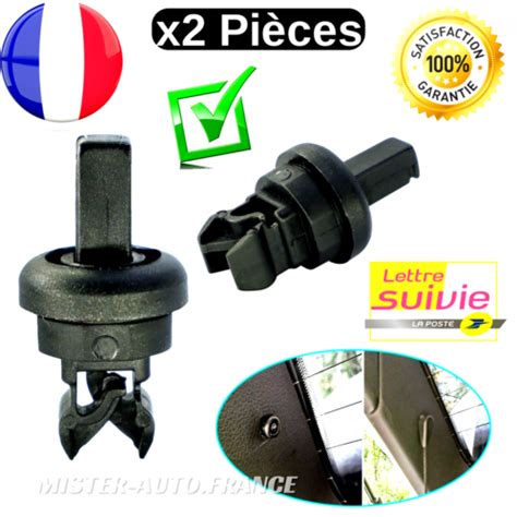 x2 Clips Fixation Plage Arrière Coffre RENAULT CLIO MEGANE SCENIC