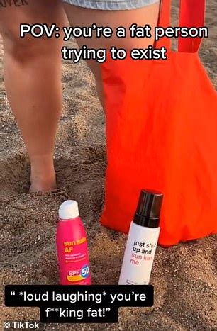 Plus Size Influencer Is Cruelly Heckled While Filming Tiktok Video In A Bikini Daily Mail Online