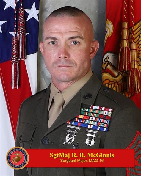 Sergeant Major Roland R Mcginnis Rd Marine Aircraft Wing Biography