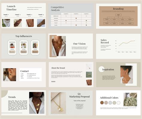 Minimalist Powerpoint Slide Template Digital Download PPT Slideshow Neutral and Feminine ...