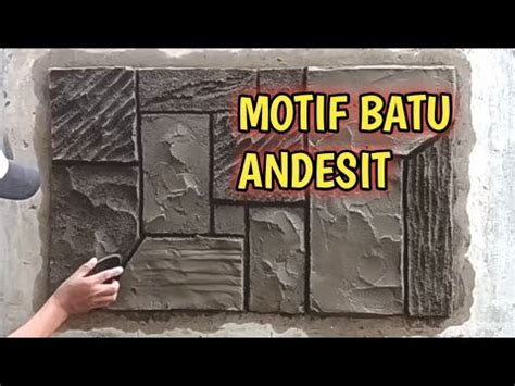 Cara Membuat Relief Dinding Motif Batu Andesit YouTube