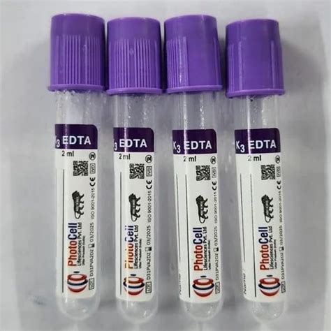 K3 EDTA Vacuum Blood Collection Tube Size 2 Ml At 1 60 Piece In