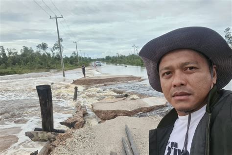 Jembatan Semala Di Kabupaten Natuna Rusak Akibat Banjir Antara News