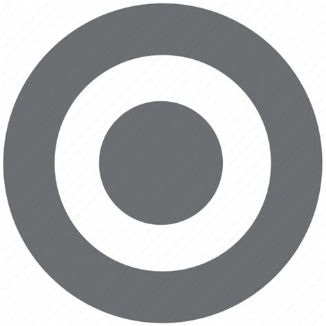 Bullseye Gray Target Icon