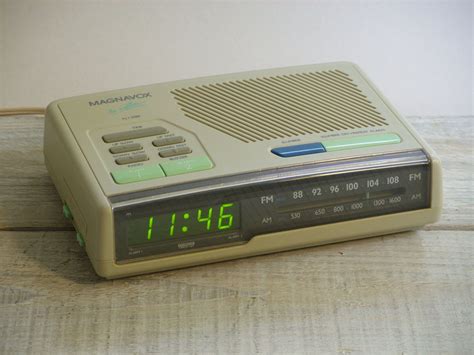 Vintage 80s Magnavox Digital Alarm Clock Radio Retro Bedside Etsy Radio Alarm Clock Retro